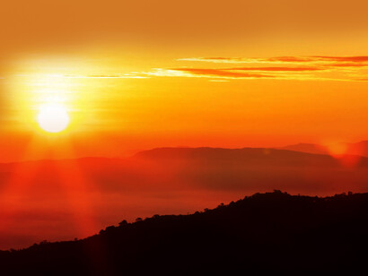Vista de un amanecer