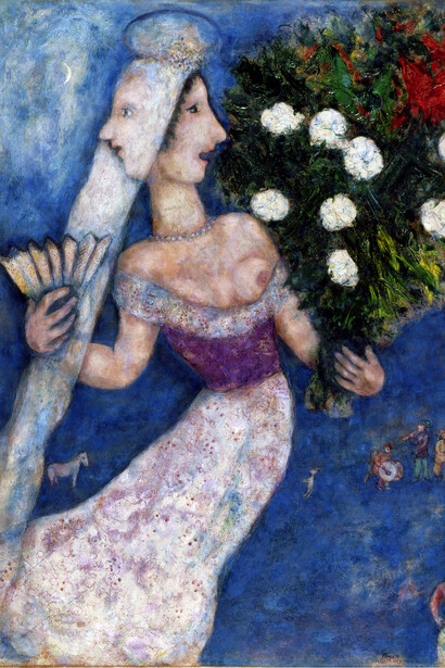 Marc Chagall, La sposa dai due volti, 1927. Per gentile concessione di Palazzo di Diamanti