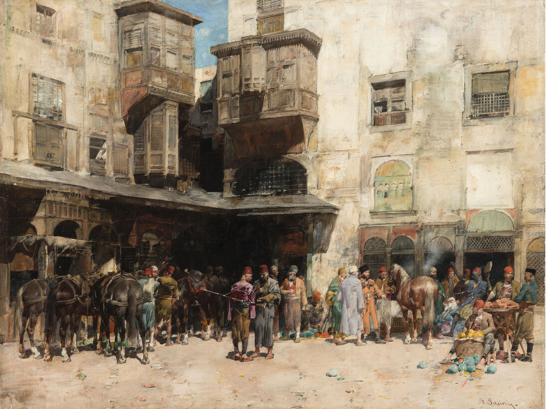 Alberto Pasini, Mercato Turco. Courtesy of GAMManzoni