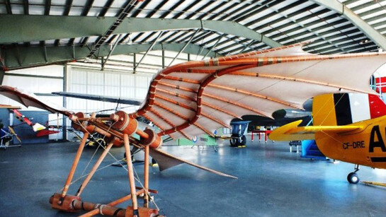 DaVinci Ornithopter. Courtesy of BC Aviation Museum 