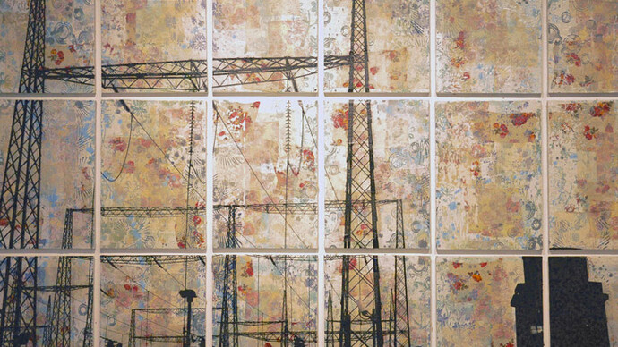 Manuel Felisi, Senza titolo, 2015, tecnica mista su tela, 112 x 161 cm