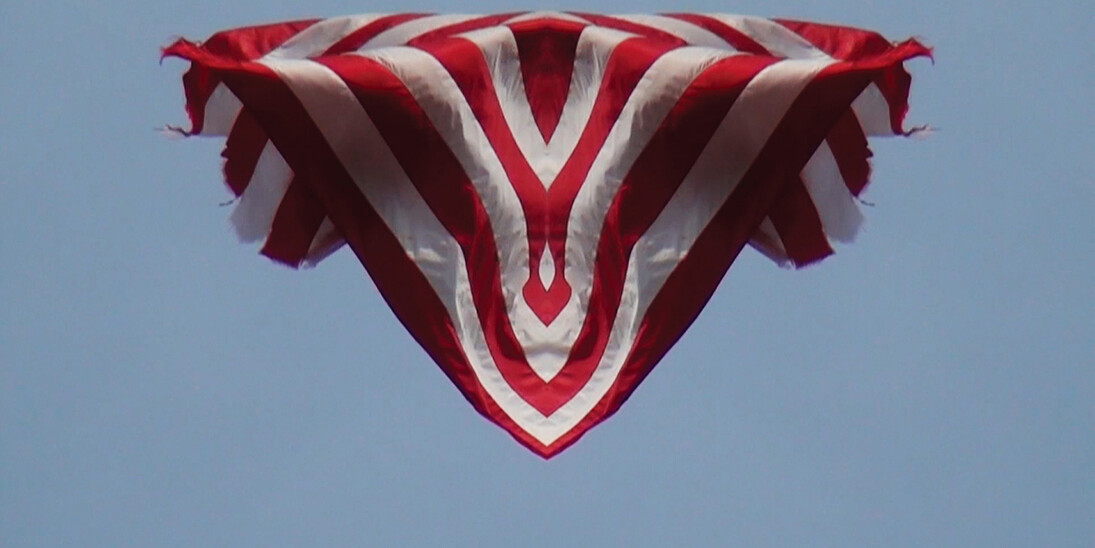 Stefano Cagol, ‘Stars & Stripes. Redouble’, 2013, NYC, HD video, Blu-ray, 11’ 14" looped. Courtesy Canepaneri, Milan
