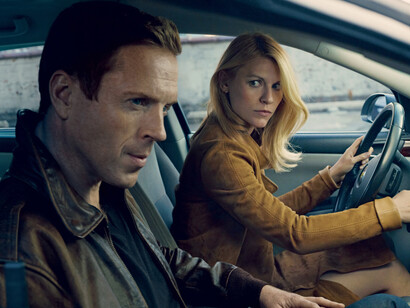 Carrie Mathison, played by Claire Danes, and Nick Brody, played by Damian Lewis