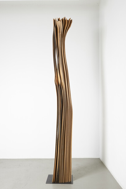 Herbert Golser, untitled, 2013, pear wood, 38 x 30 x 300 cm