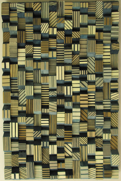 Ingottes, 2014 24 x 36 inches, wood and acrylic on panel by Stephen Walling