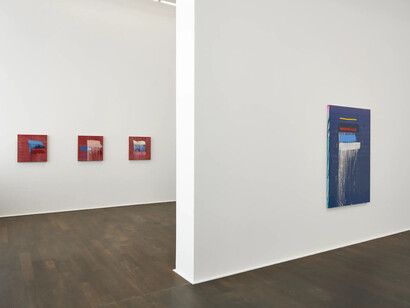 Pat Steir, Song, ausstellungsansicht. Mit freundlicher genehmigung der Hauser and Wirth Gallery
