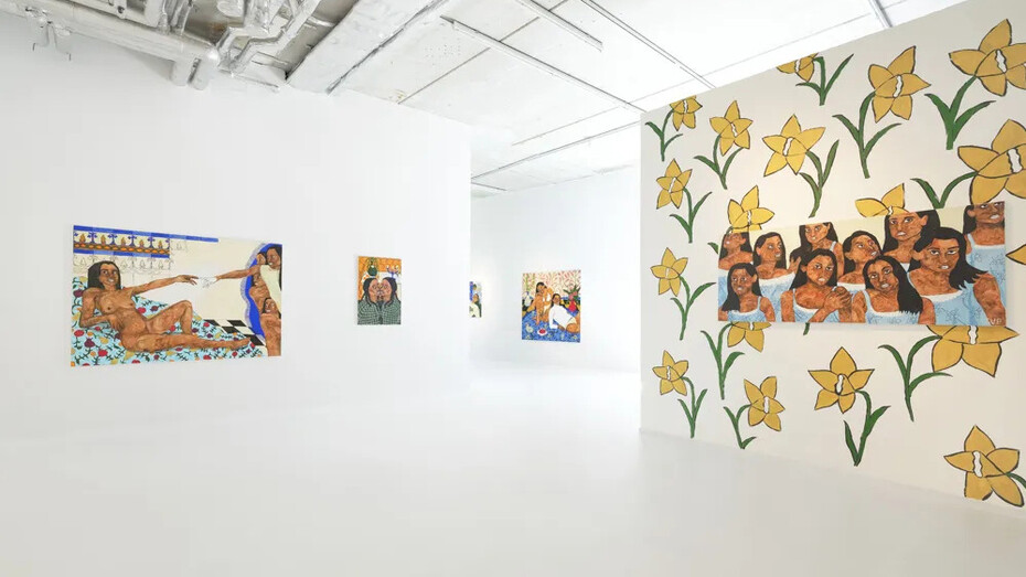 Shirley Villavicencio Pizango, A tear for power, exhibition view. Courtesy of Gallery Sofie Van de Velde