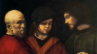 "Las tres edades del hombre", óleo sobre madera, Giorgione, circa 1510