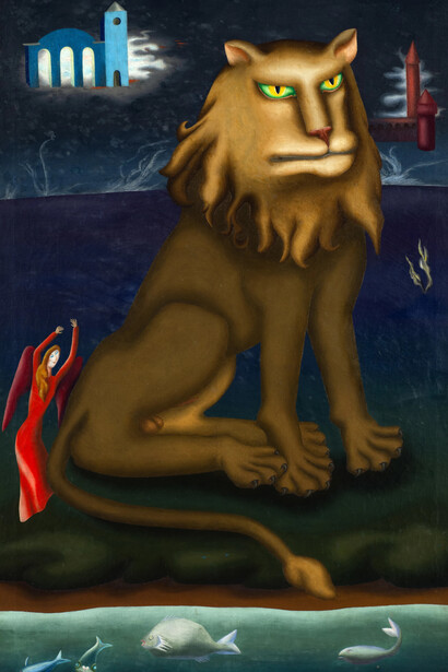 Stella Snead, Sulky lion, 1943. Courtesy of Weinstein Gallery