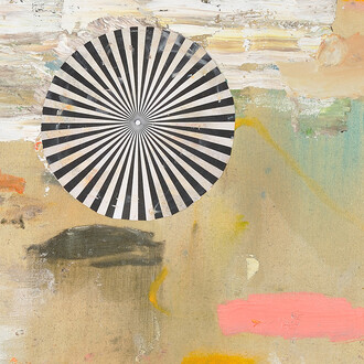 Benoît Maire, Peinture de nuages indexée 2015 #26 (detail), 2015, Peinture à l’huile sur toile, 69 x 54 cm, Courtesy galerie Thomas Bernard-Cortex Athletico