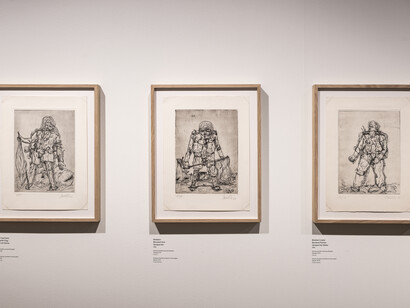 Georg Baselitz, A life in print, exhibition view. Courtesy of Kode Bergen Art Museum