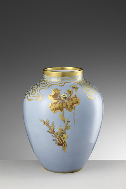 Richard-Ginori, Vaso con papaveri, porcellana, 1902 circa, Museo Ginori
