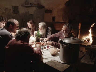 A scene from the film 'La Terra Buona'