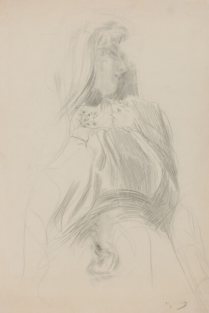 Giovanni Boldini, Figura femminile, 1890-1899, Matita su carta, 400 x 260 mm