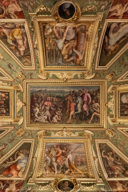 Fresque de la salle du Palazzo Vecchio de Cosme l'Ancien, Giorgio Vasari