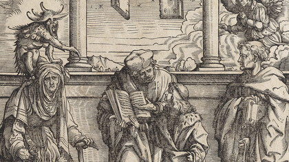 Hans Burgkmair, Der weiss(e) kunig (il giovane principe impara la magia), 1515. Cortesia di Davis & Co.