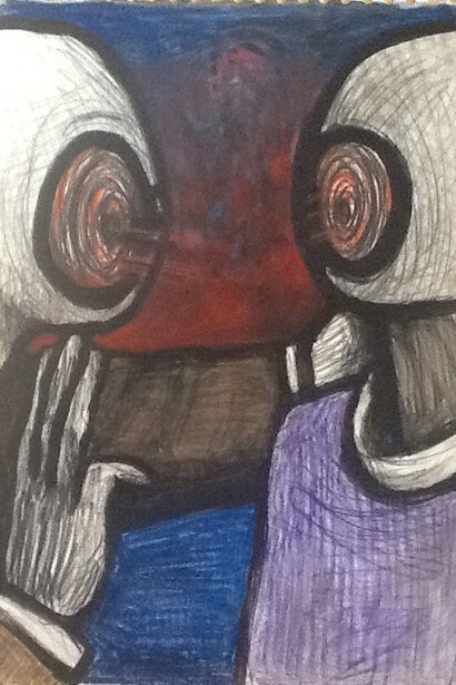 Raphaëlle Ricol, Sans titre, 2007, Crayon et pastel gras sur papier, 42 x 29,7 cm, Courtesy Galerie Patricia Dorfmann, Paris