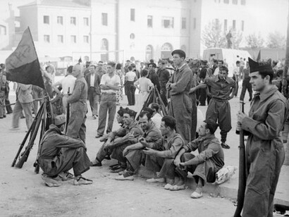 Milicianos de la FAI en 1936, Barcelona