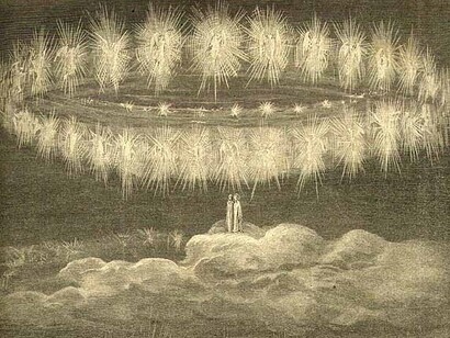 Canto XII, Gli spiriti sapienti, Gustave Doré, illustrazione del Paradiso di Dante, 1861