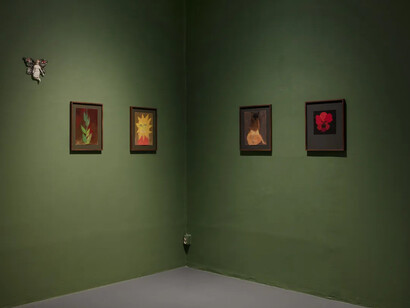 Klara Kristalova, Works on paper and sculpture, exhibition view. Courtesy of Galleri Magnus Karlsson