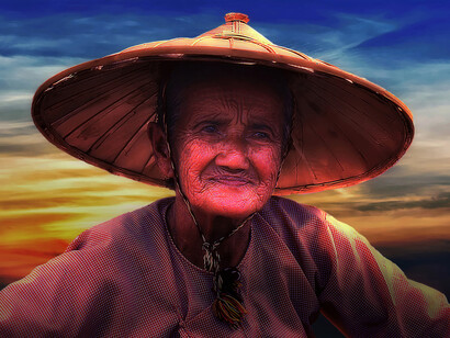 Myanmar – Donna di un villaggio sul Lago Inle