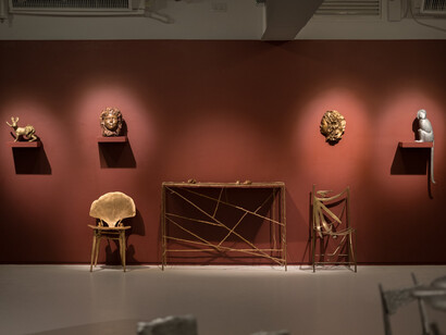 Les Lalanne, A living landscape, exhibition view. Courtesy of Ben Brown Fine Arts 