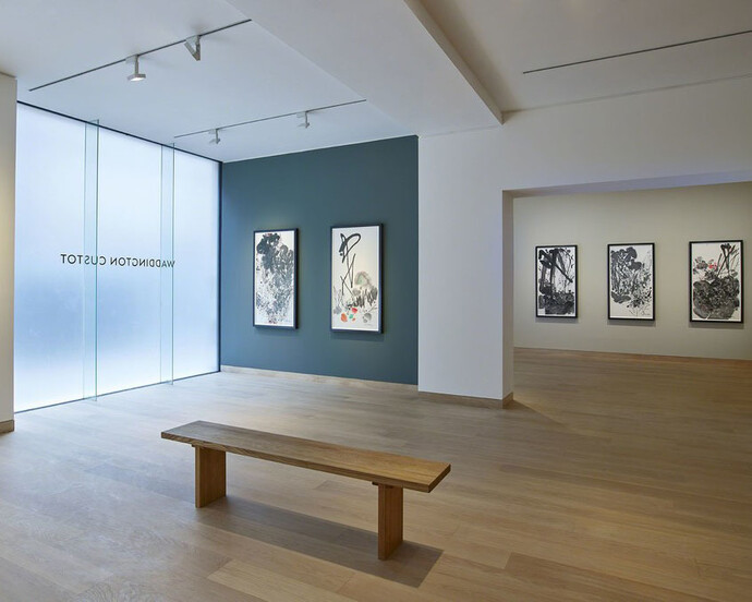 Chu Teh-Chun, Exhibition view. Courtesy of Waddington Custot