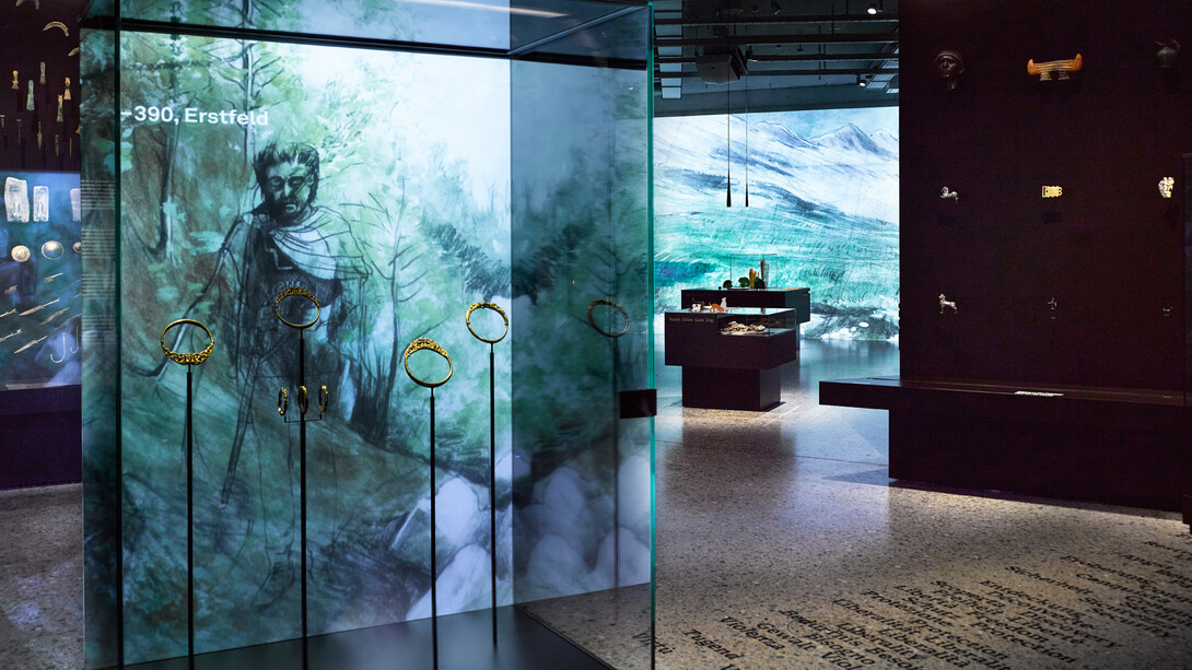 La mostra «Archeologia Svizzera» crea un punto di incontro tra oggetti antichi e tecnica moderna.
© Museo nazionale svizzero