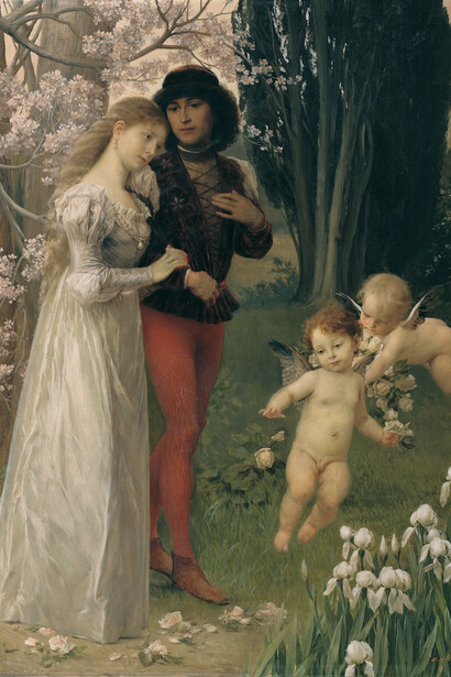 Ernst Klimt. Francesca da Rimini e Paolo Malatesta