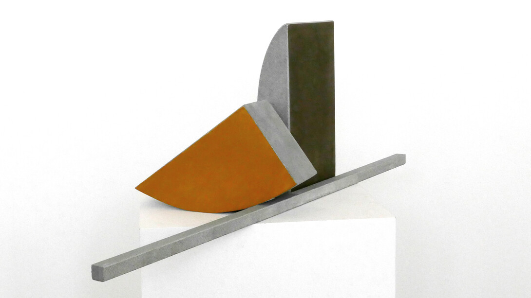 Alice Cattaneo, Paesaggio ininterrotto #2, 2022, 30x90x25cm, Sandstone pigments