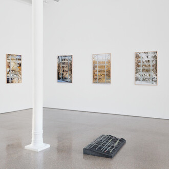 Marina Pinsky, The wave(s) or Newton’s rings, exhibition view. Courtesy of Gallery Greta Meert