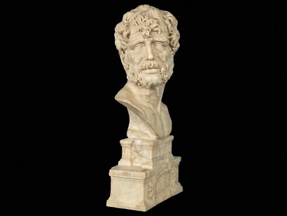 Busto de Séneca atribuido a Giuliano Finelli, s. XVII, Museo del Prado, Madrid