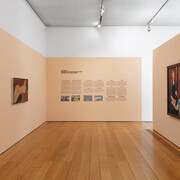 Amedeo Modigliani, Modigliani sottopelle. Four masterpieces, exhibition view. Courtesy of Pinacoteca Agnelli