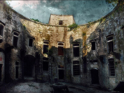 Painting of the interior courtyard © Vladimir Petkovic