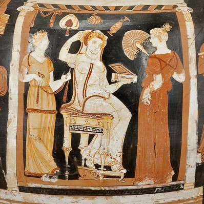 Hydria with Vessel Stand, Circle of the Varrese-Painterca. 340-330 B.C.ApulianclayH 99,1 cm