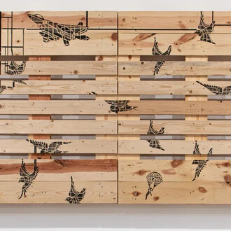 Yuken Teruya, A flag for the birds, 2026. Courtesy of Piero Atchugarry Gallery