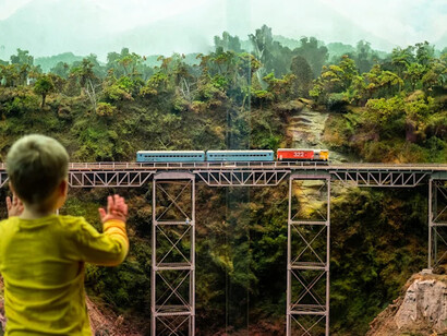 Tereina iti. Model railway, exhibition view. Courtesy of MOTAT