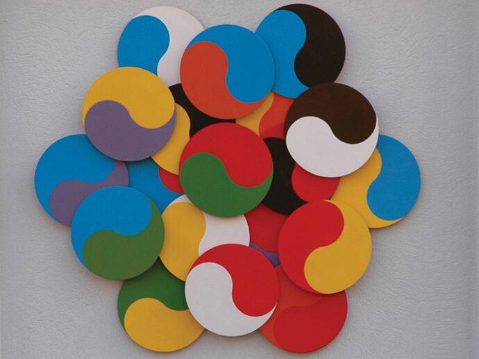 Alberto Biasi, Strutturazione Dinamica, 1964, 120 x 120 cm
