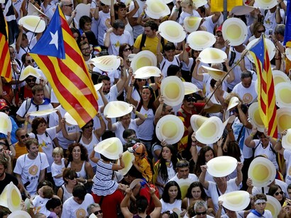 Asistentes a la celebración de la Diada