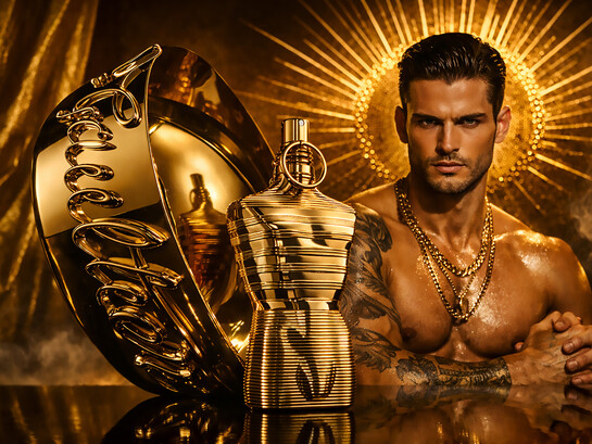 Le Male Elixir Absolu recasts fragrance as an object of devotion, where gold, form, and light shape scent into a ritual of identity