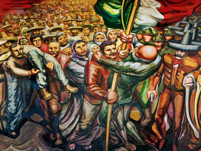 David Alfaro Siqueiros, Del porfirismo a la Revolución (1957–1966, detalle)