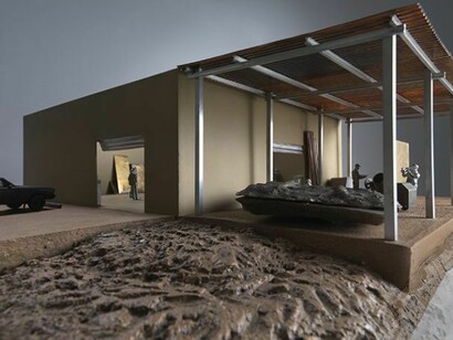 Piero Golia, Studio (4/13/2013), 2013 (detail) Bronze, brass, aluminum, zinc alloy, copper, stainless steel10 1/2 x 38 3/4 x 39 inches 26.7 x 98.4 x 99.1 cm © Piero Golia. Courtesy of the artist and Gagosian Gallery. Photography by Erich Koyama.