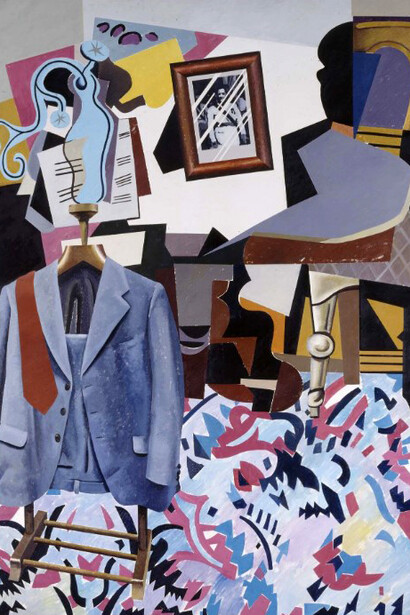 Equipo Crónica (Manuel Valdés, Rafael Solbes); Interior con traje nuevo II, Museo de Bellas Artes de Asturias, Oviedo, España (detalle)