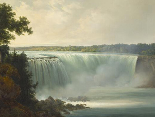 Gustav Johann Grunewald (1805-1878), Niagara Falls, 1834, oil on canvas. Purchase: The Gift of John and Fannie Saeger, 1986