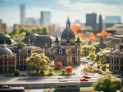 A compact model city. mirroring the impressive organization once praised by European observers