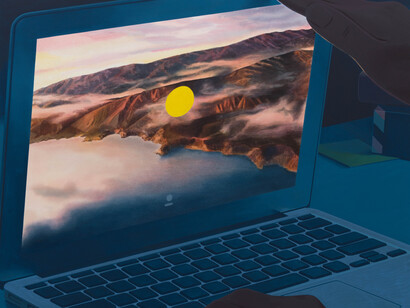 Jonah Gebka, Big sur sunset, 2024. Mit freundlicher genehmigung von Galerie Thomas Fuchs