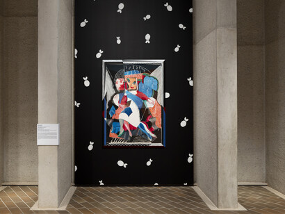 David Hockney, Portraits in print, exhibition view. Courtesy of National Gallery of Australia