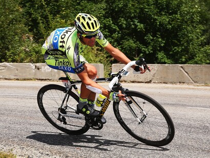 Alberto Contador en pleno ascenso