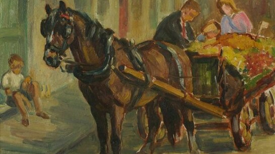 Anne, Bullen, The Patience Of Job - Pony And Cart with Vegetables, oil