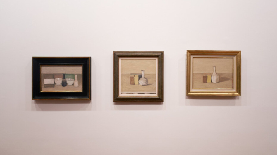 Cézanne, Morandi, and Sanyu. Courtesy of Gagosian Gallery
